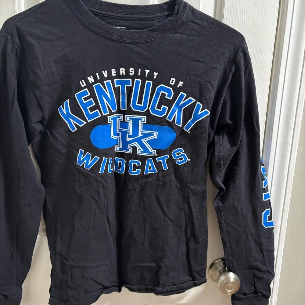 Champion Kids Black Kentucky Wildcats Long Sleeve Tee small